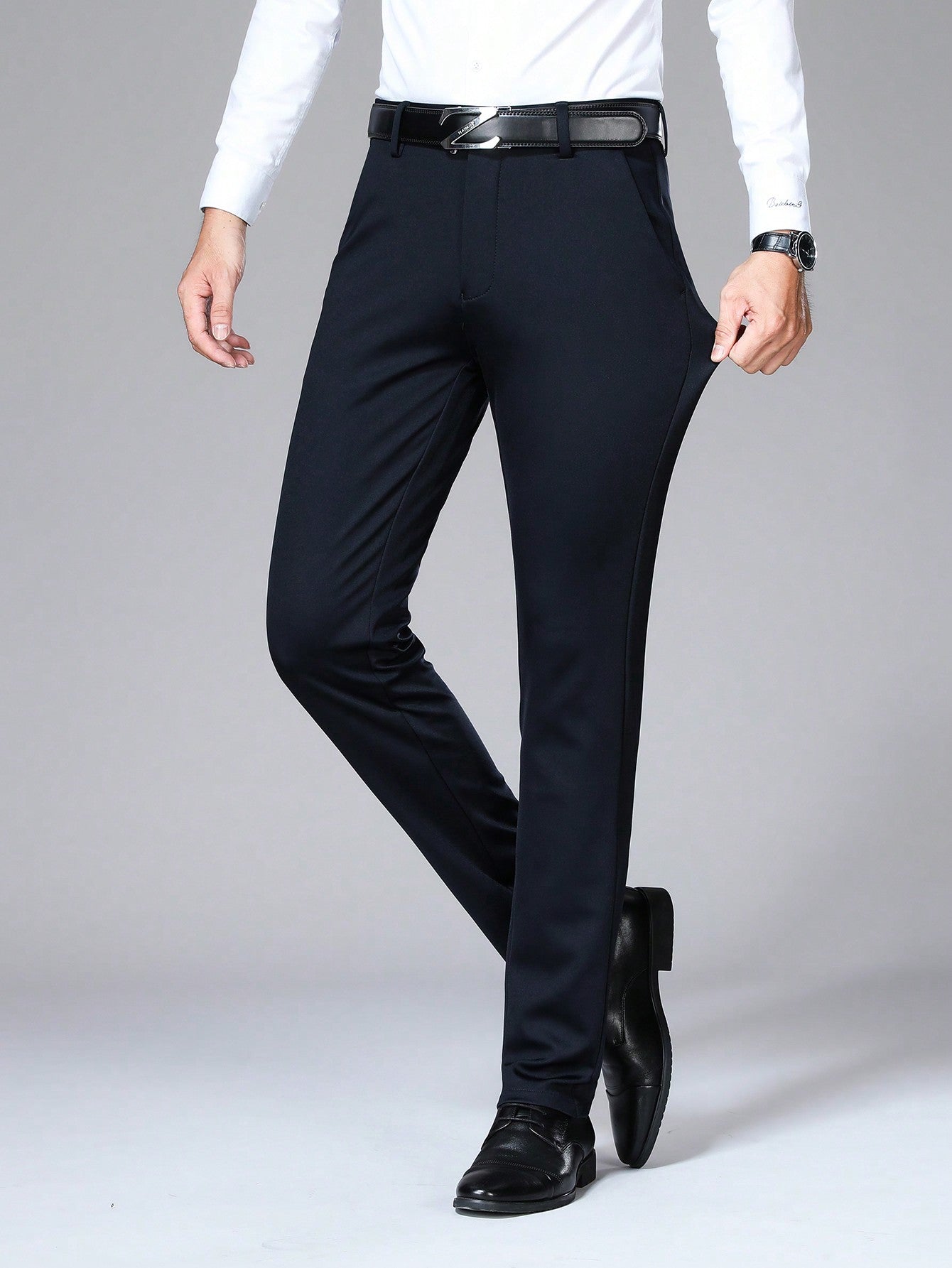 Men's Solid Color Dress Pants