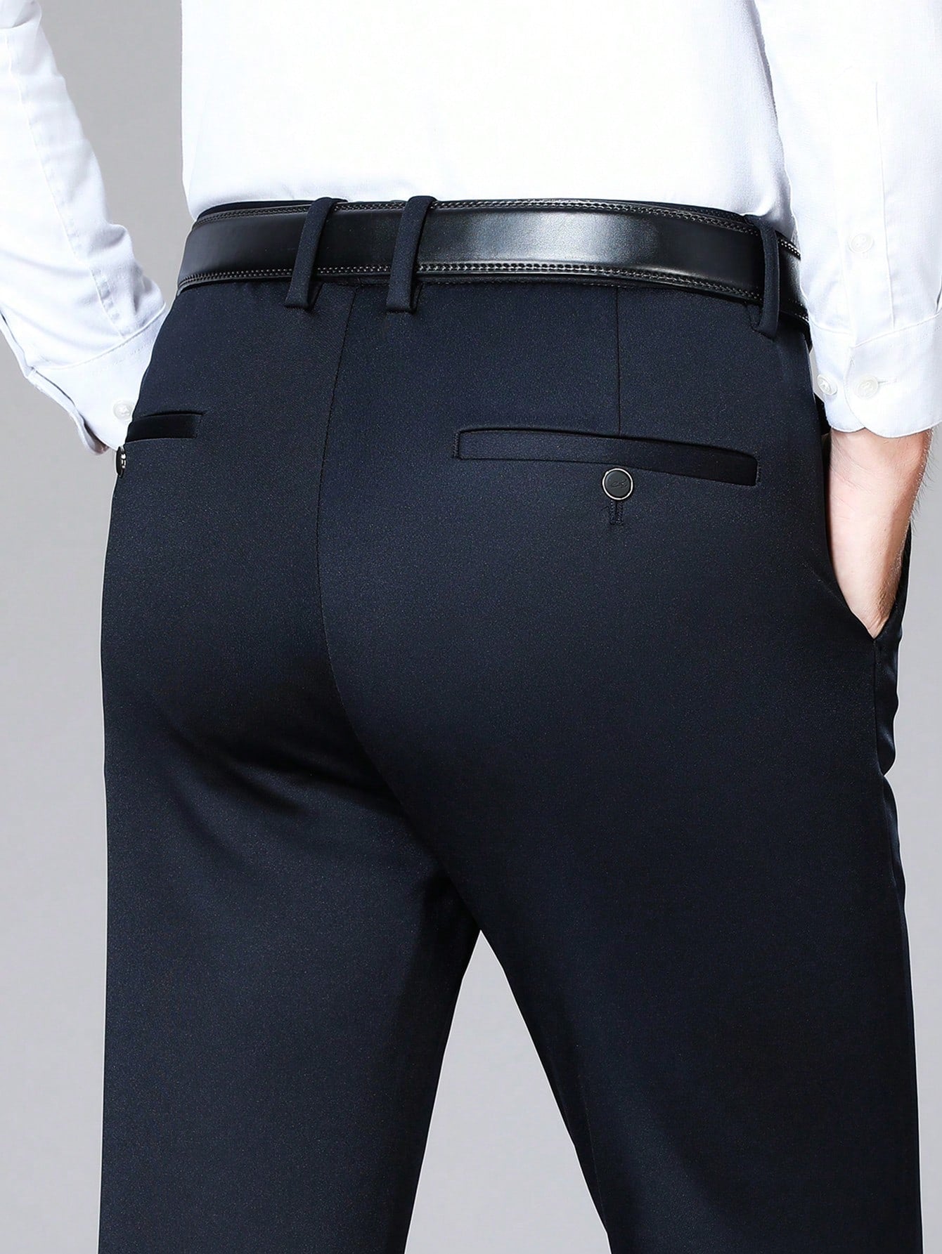 Men's Solid Color Dress Pants