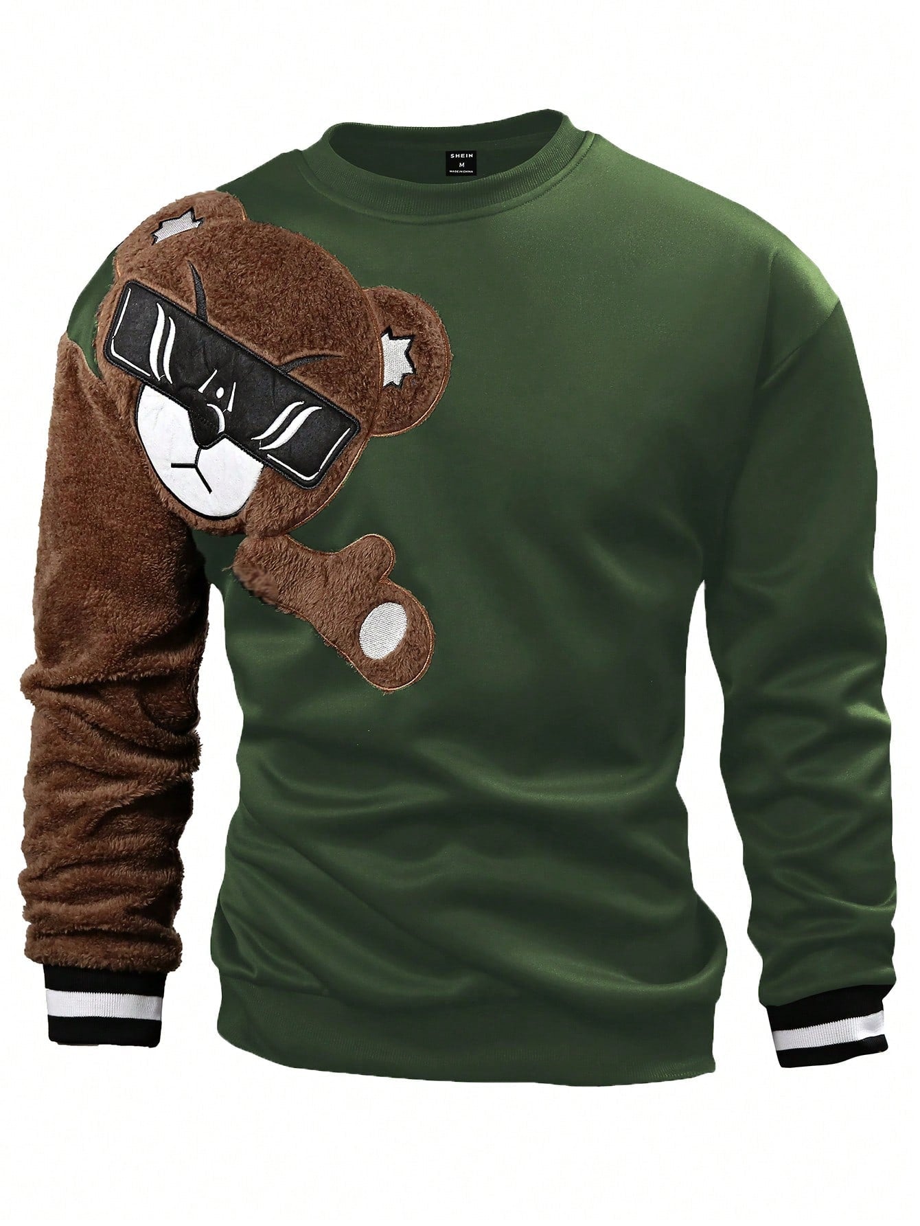 Manfinity Men Bear Pattern Pullover