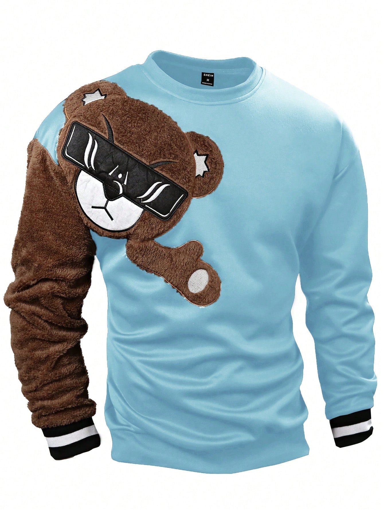 Manfinity Men Bear Pattern Pullover