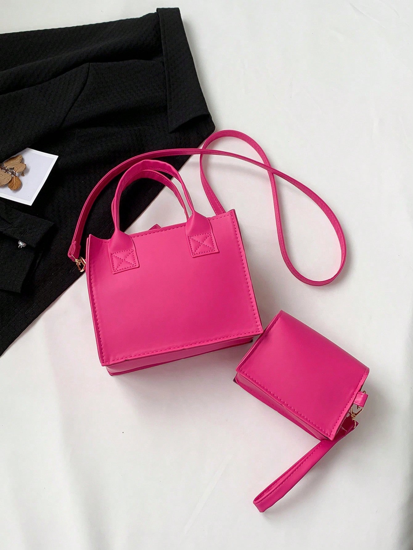 Mini Pu Diamond Shaped Casual Fashionable Handbag, Coin & Card Holder, Shoulder Crossbody Bag