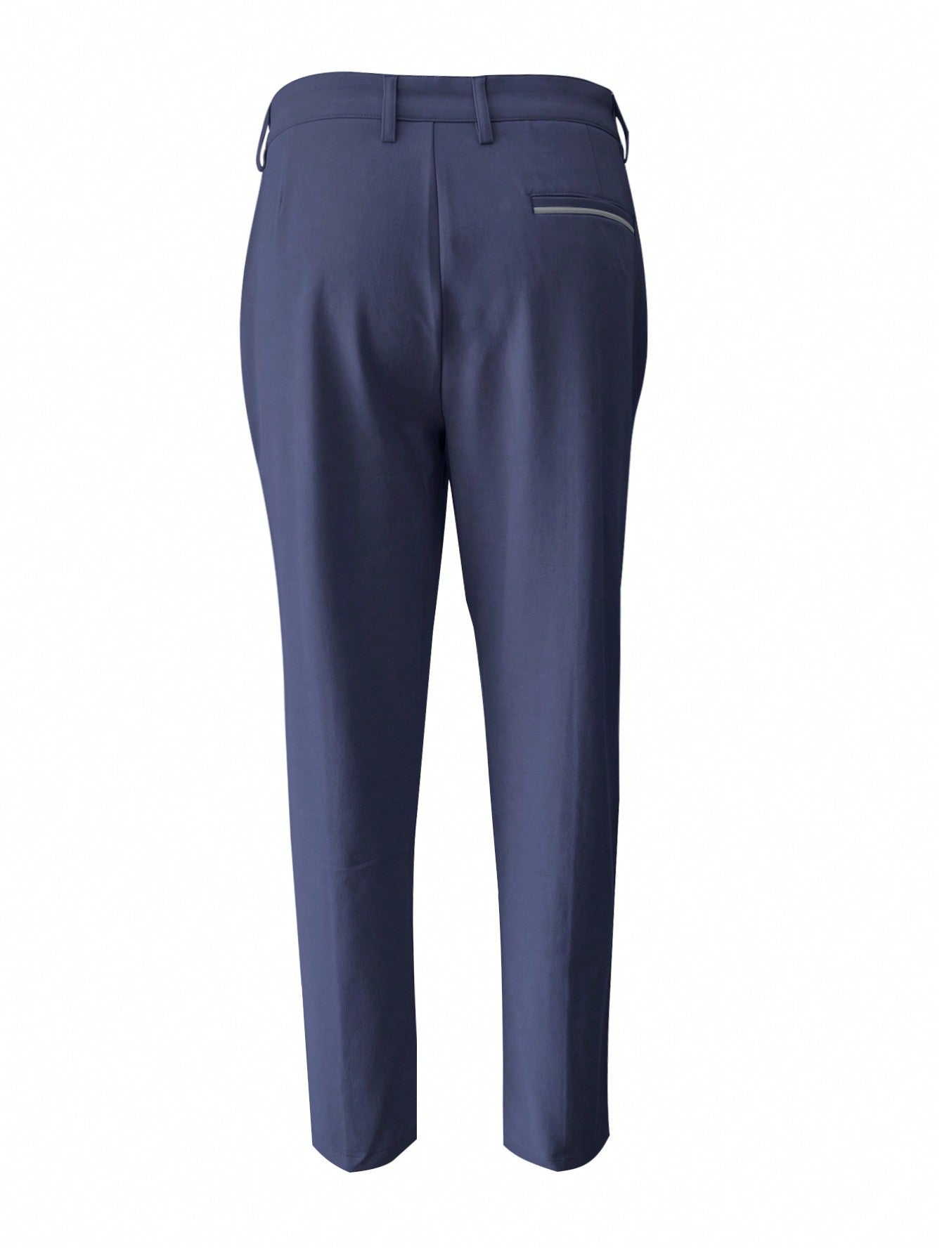 Manfinity Mode Men Solid Slant Pocket Cropped Suit Pants