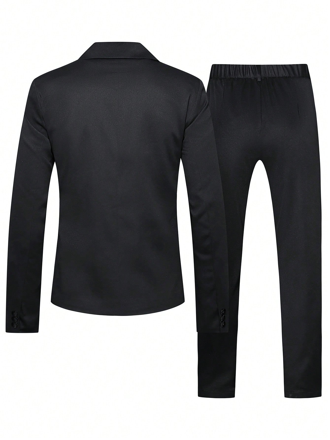 Manfinity Mode Men's Zipper Front Suit And Pants Set