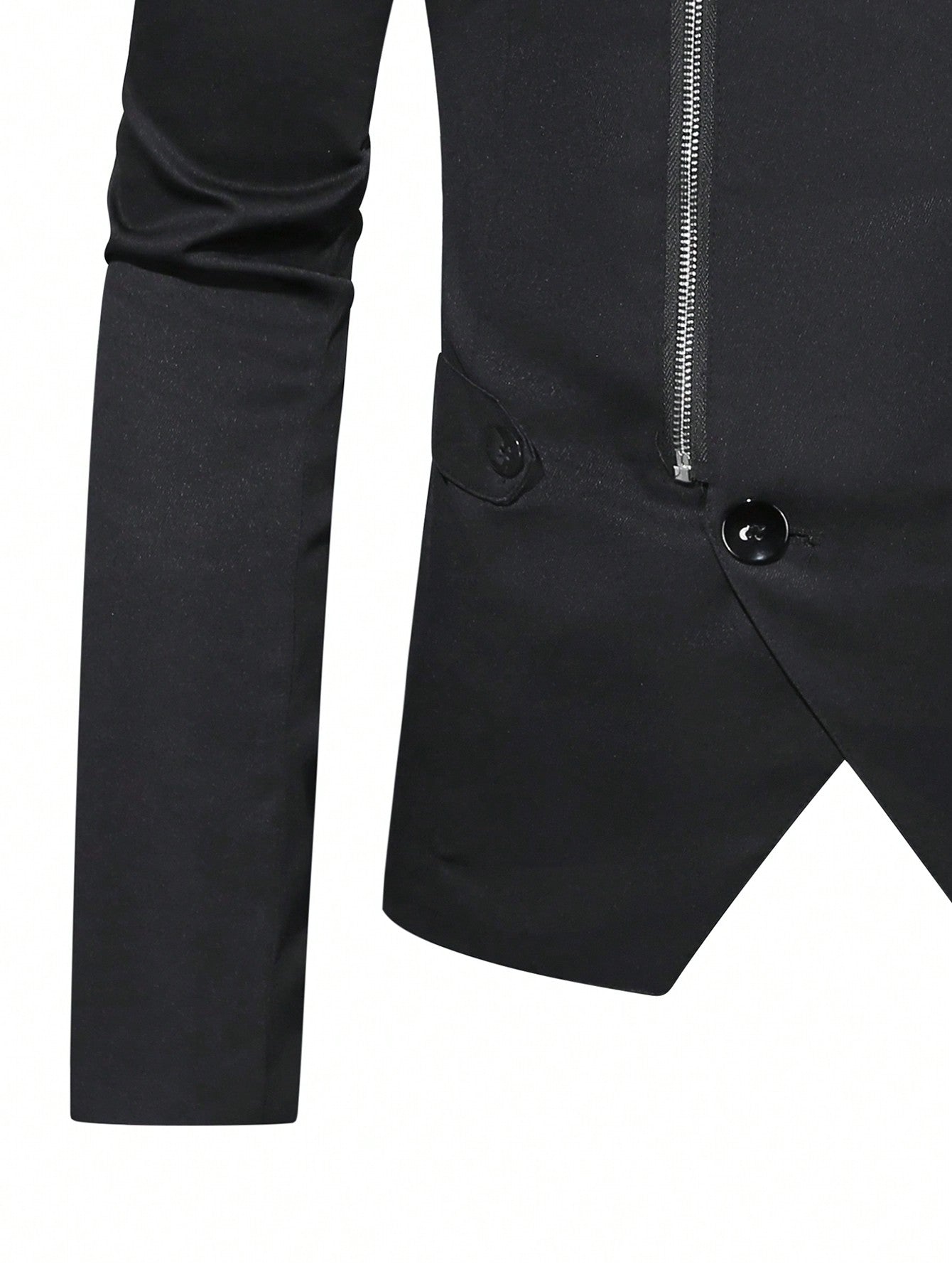 Manfinity Mode Men's Zipper Front Suit And Pants Set