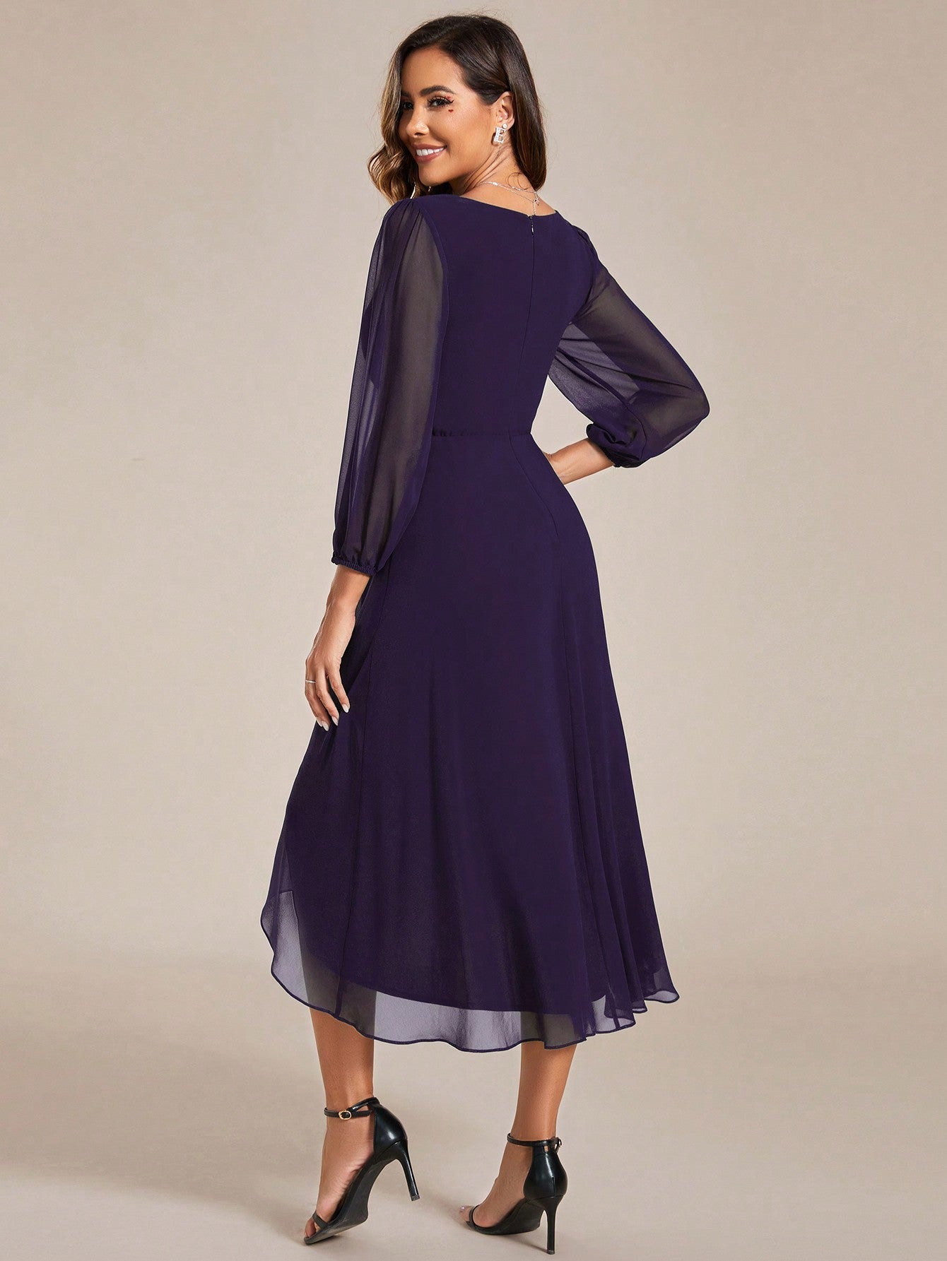 EVER-PRETTY Elegant V-neck Bridesmaid Dress