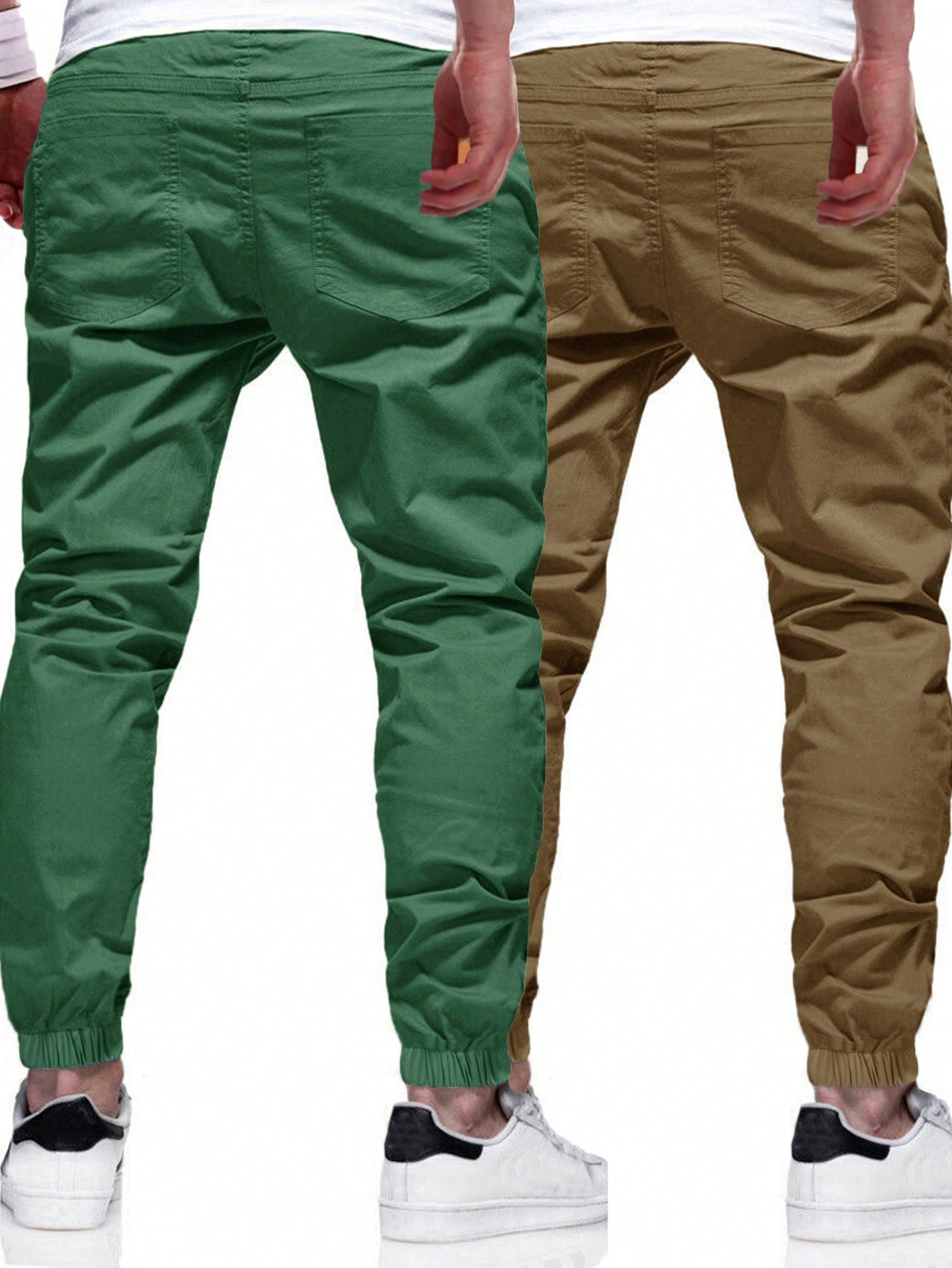 Manfinity Homme Men 2pcs Slant Pocket Pants