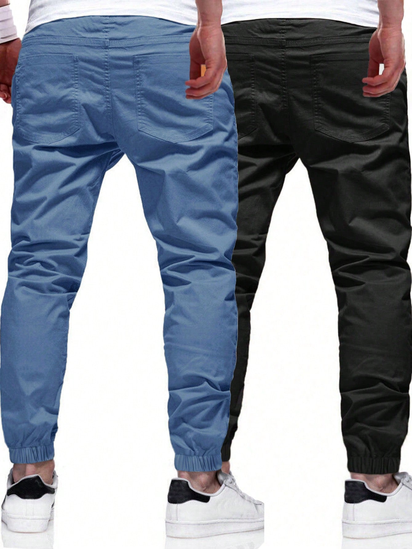 Manfinity Homme Men 2pcs Slant Pocket Pants