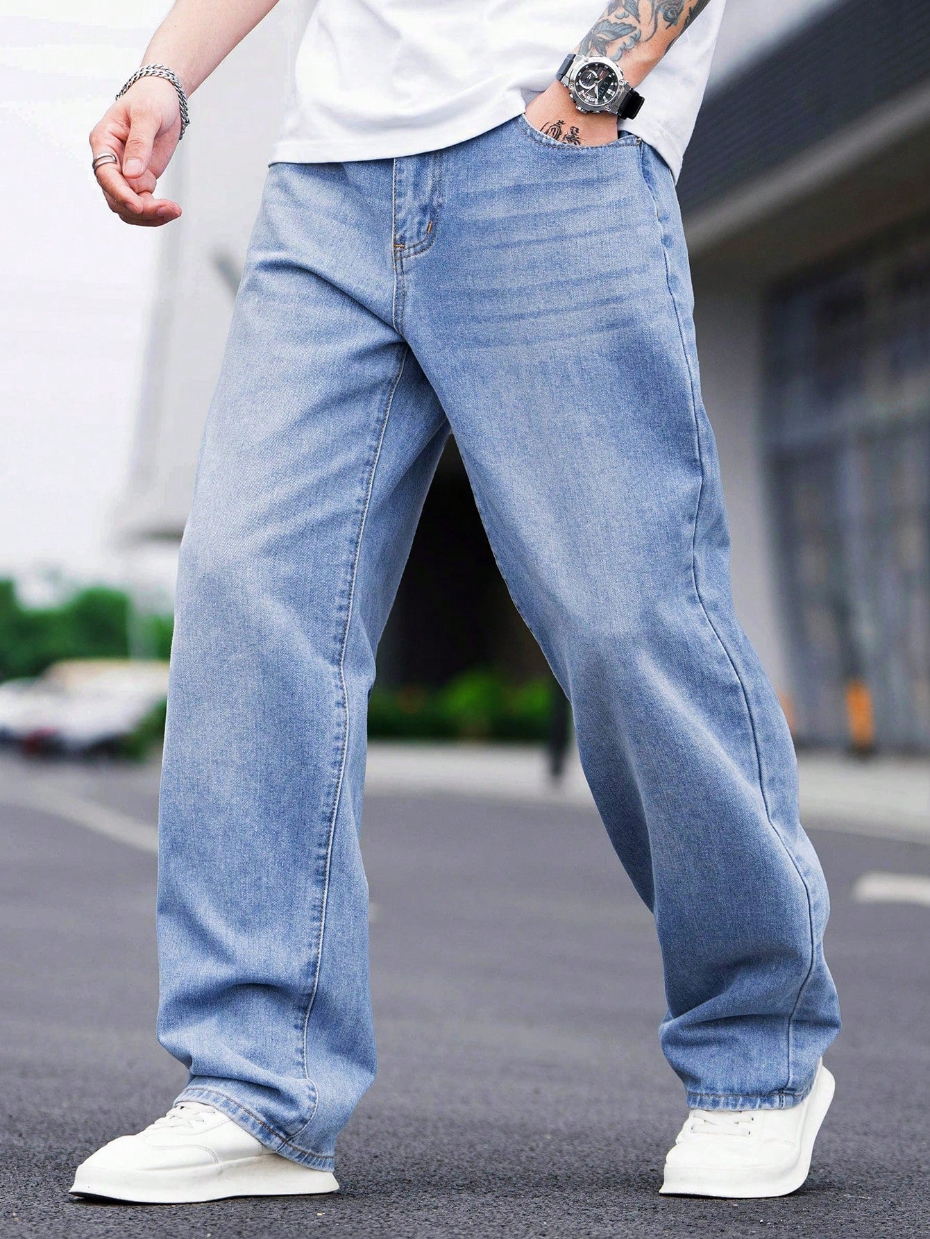 Manfinity Hypemode Men's Straight Leg Jeans