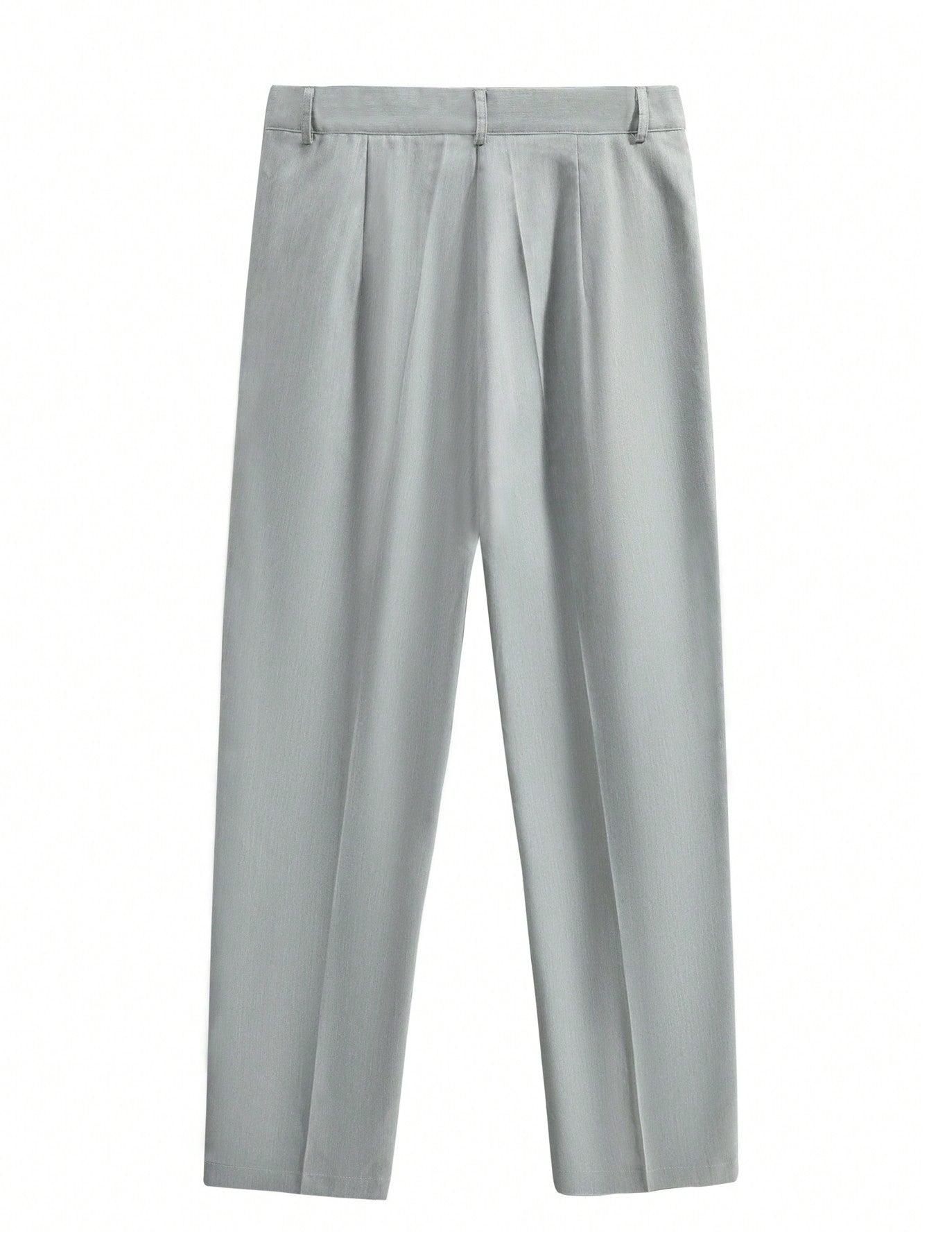 Manfinity Men'S Solid Color Slanted Pocket Suit Pants Without Belt