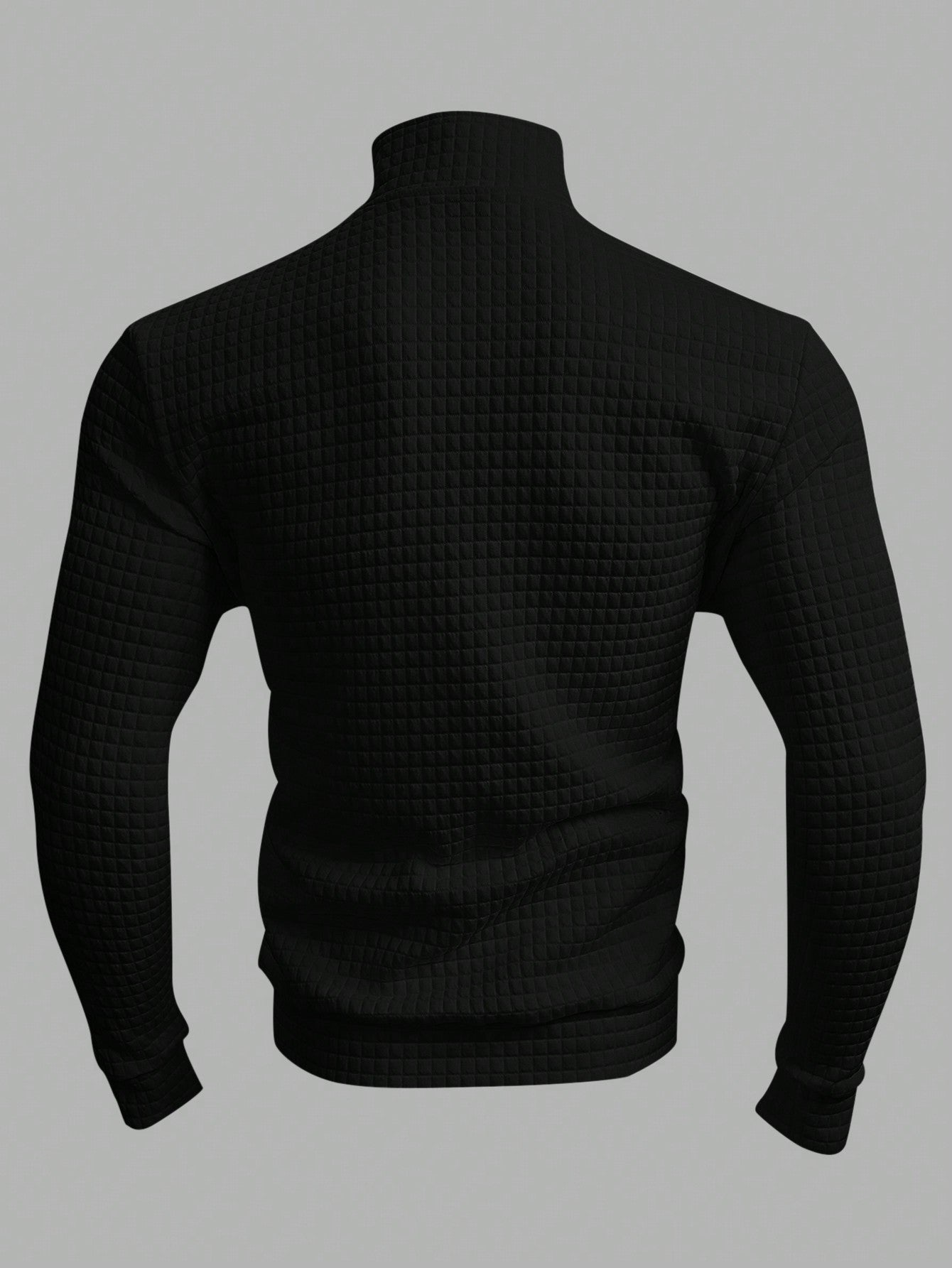 Men's Solid-colored Half-zipper Sweatshirt