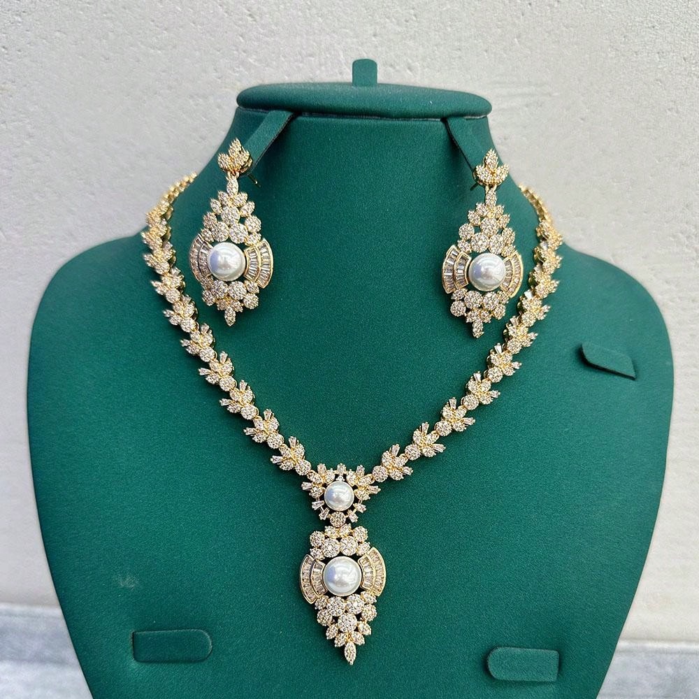 Dubai Arab Style 4pcs/set Shiny Rhinestone Bridal Jewelry Set Including Necklace, Earrings, Ring And Bracelet For Saudi Women Wedding