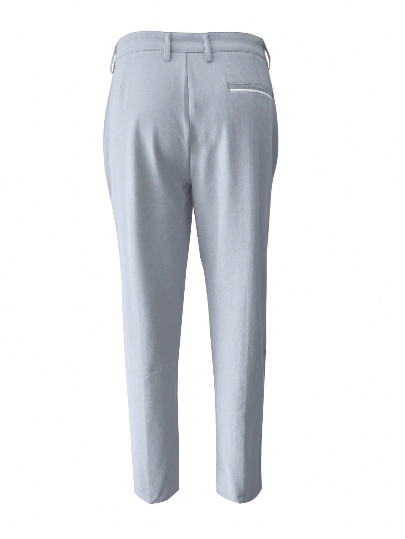 Manfinity Mode Men Solid Slant Pocket Cropped Suit Pants