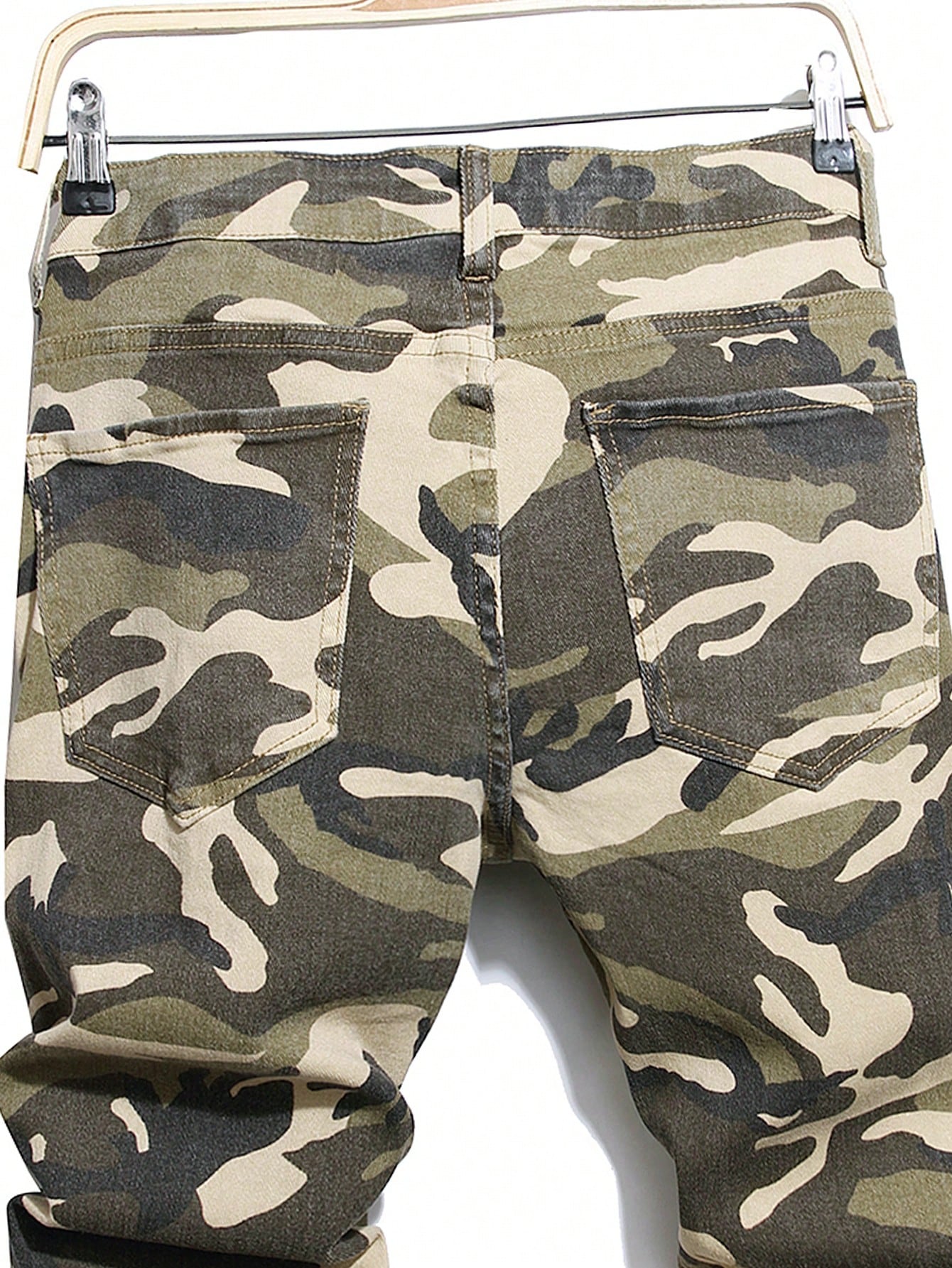 Manfinity EMRG Men'S Camouflage Ripped Jeans