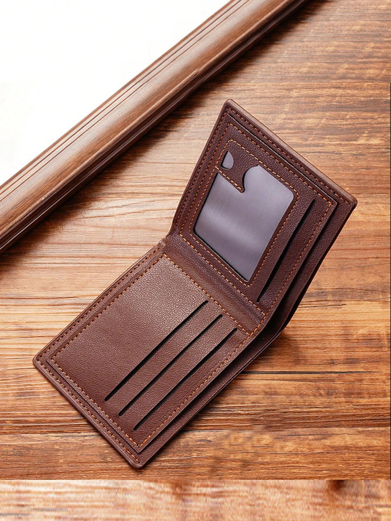 Men'S Multi-Card Slot Ultra-Thin Wallet Lightweight Modern Fashionable Portable Credit Card Id Card Money Cash Folding Card Holder