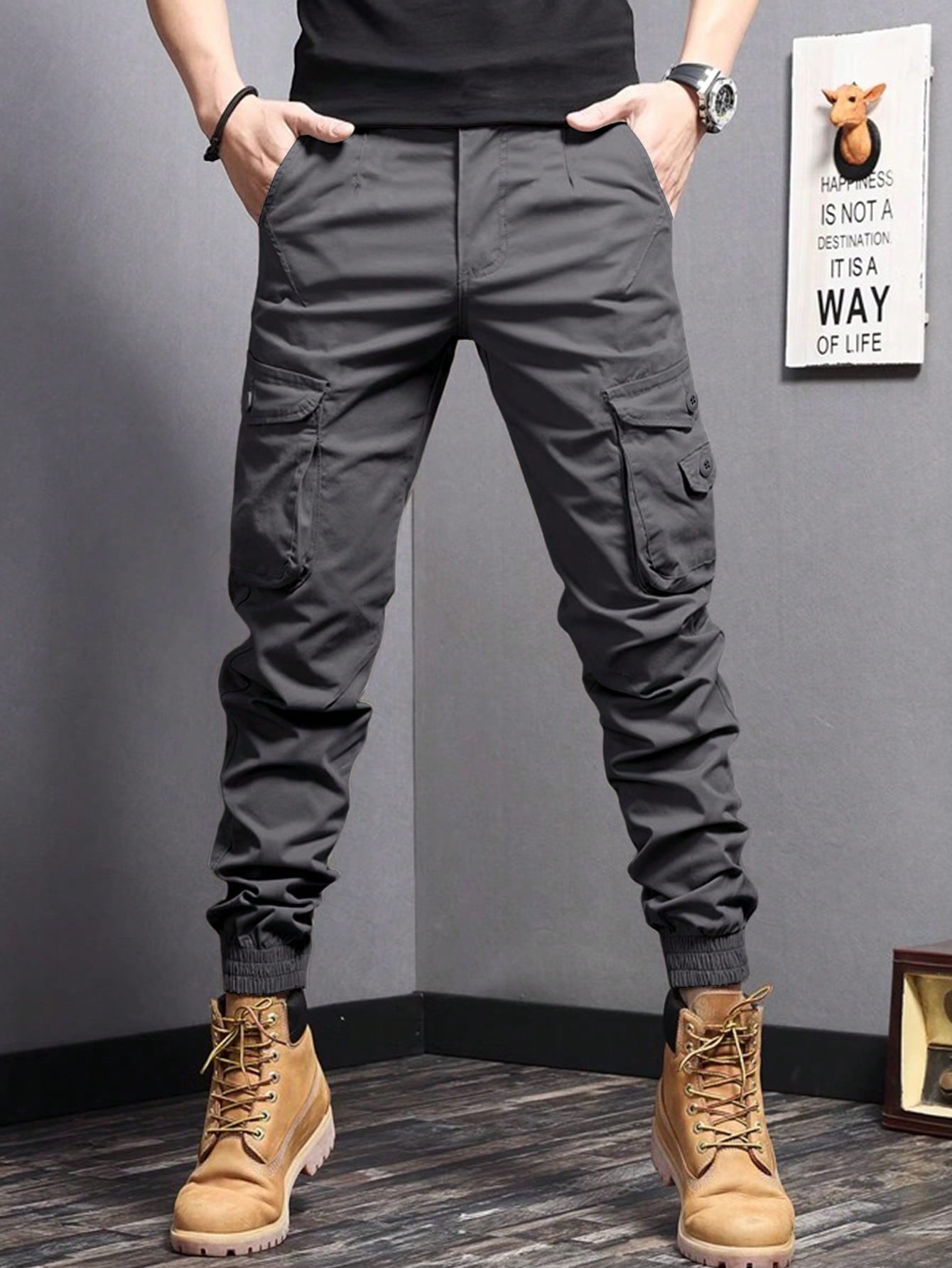 Manfinity EMRG Men's Workwear Tapered Pants