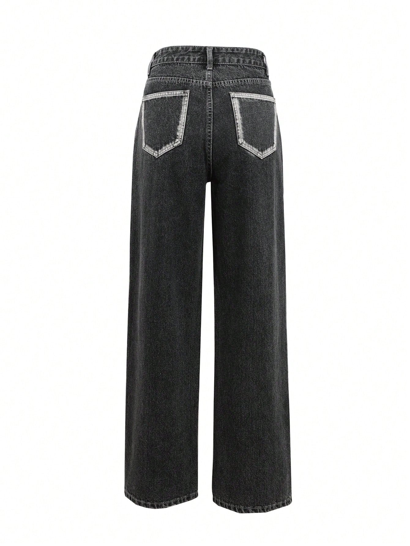 Dazy-Less Color Block Side Striped Denim Pants