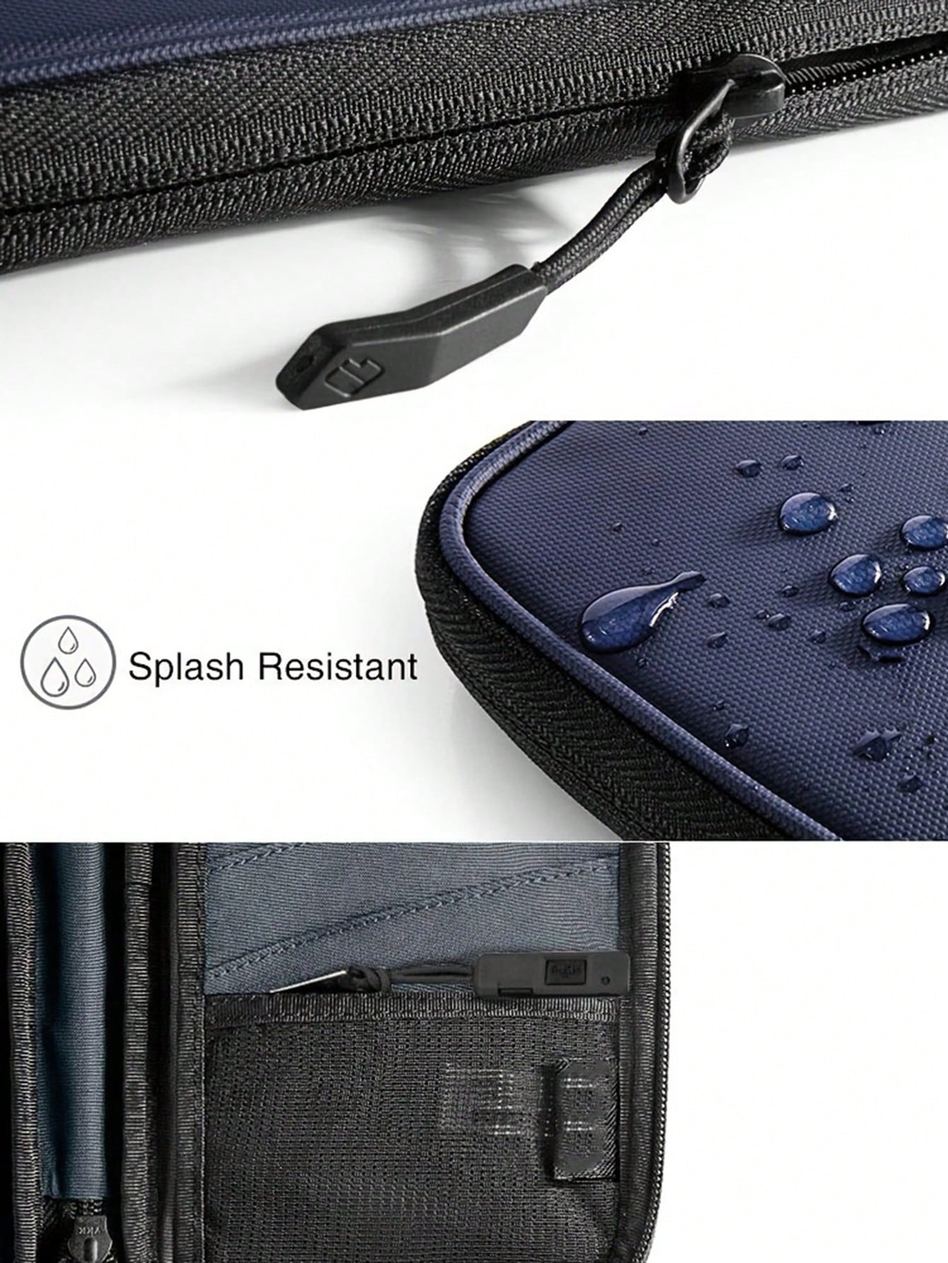 1pc Men'S Multifunctional Passport Card Holder, Waterproof Oxford Cloth Hand Bag For Travel, Business Trip, Daily Use