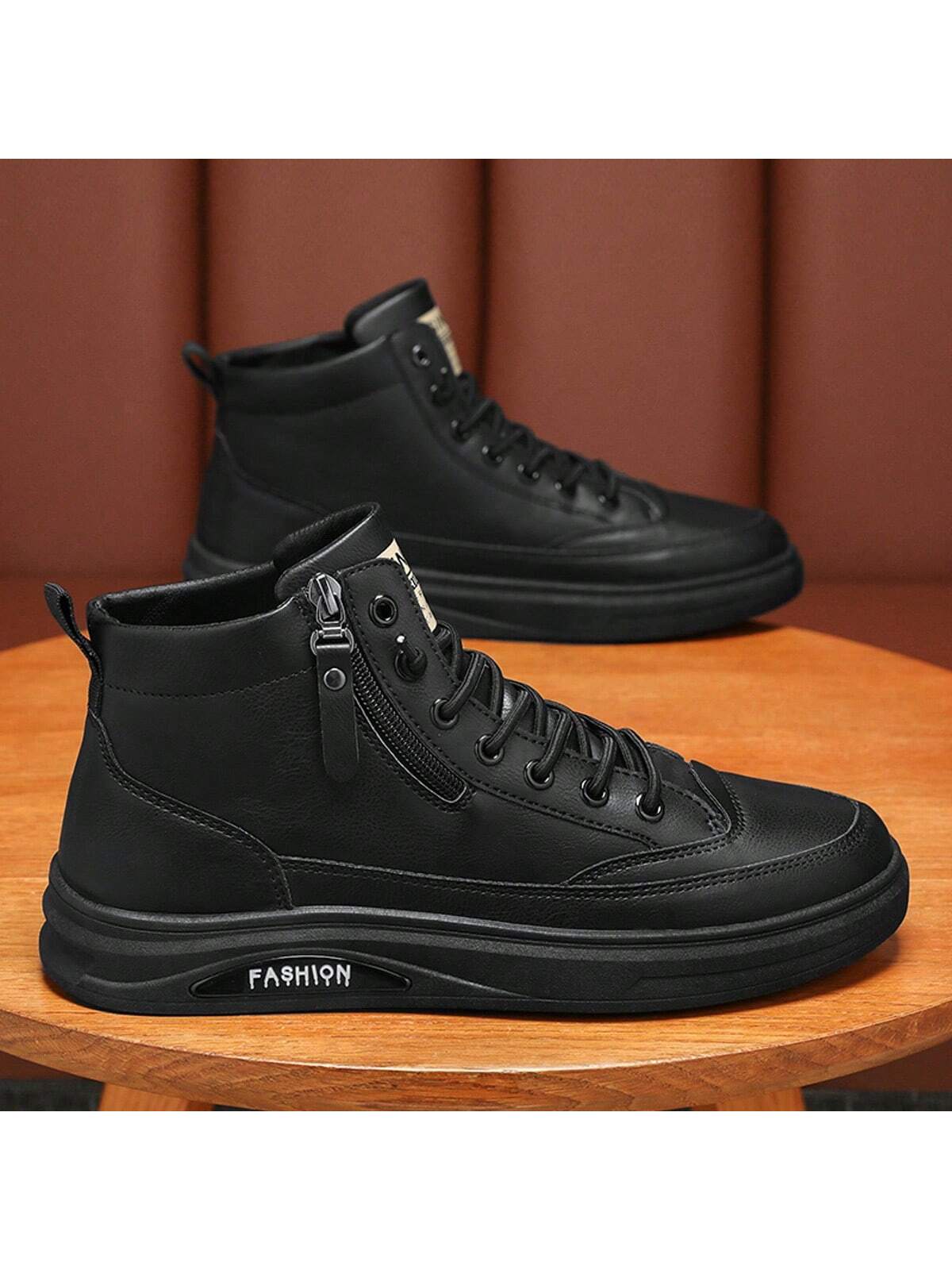 Men'S Boots British Style Casual High-Top Sneakers Trendy And Fashionable Ankle Boots Winter New Arrival