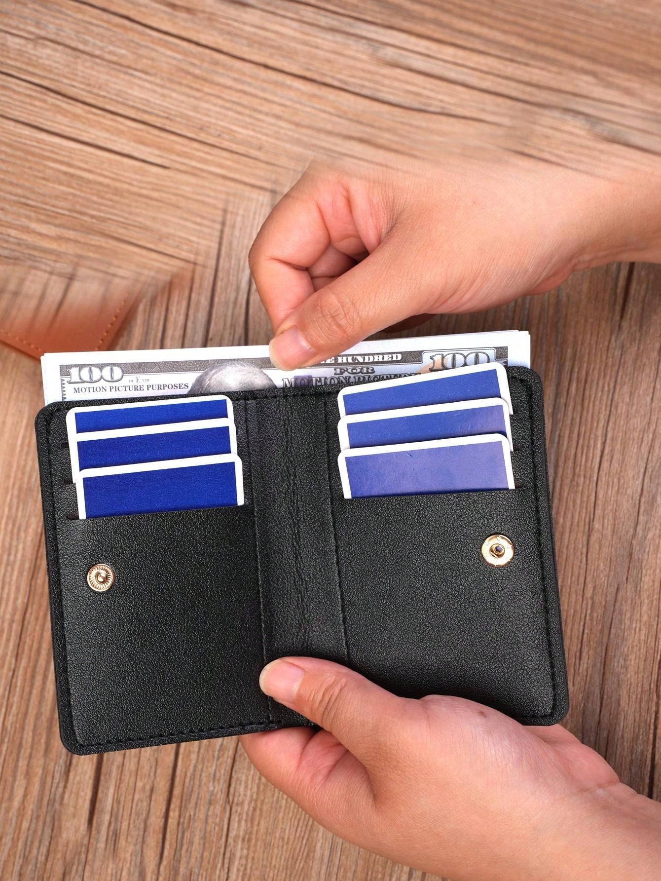 Men'S Card Holder Wallet, Coin Purse, Id Card Case, 8 Card Slots, Convenient And Compact To Carry