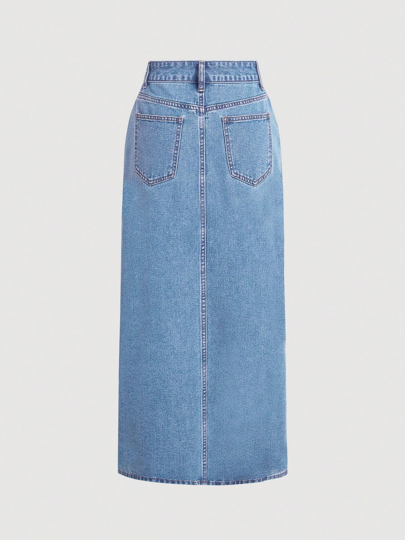 MOD Women'S High Slit Denim Skirt