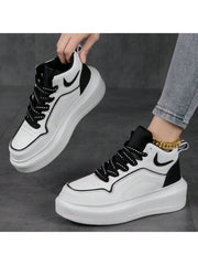 New Arrival Women's Chunky Sneakers, High Top, All-Match, Spring And Autumn, Casual Sports Shoes