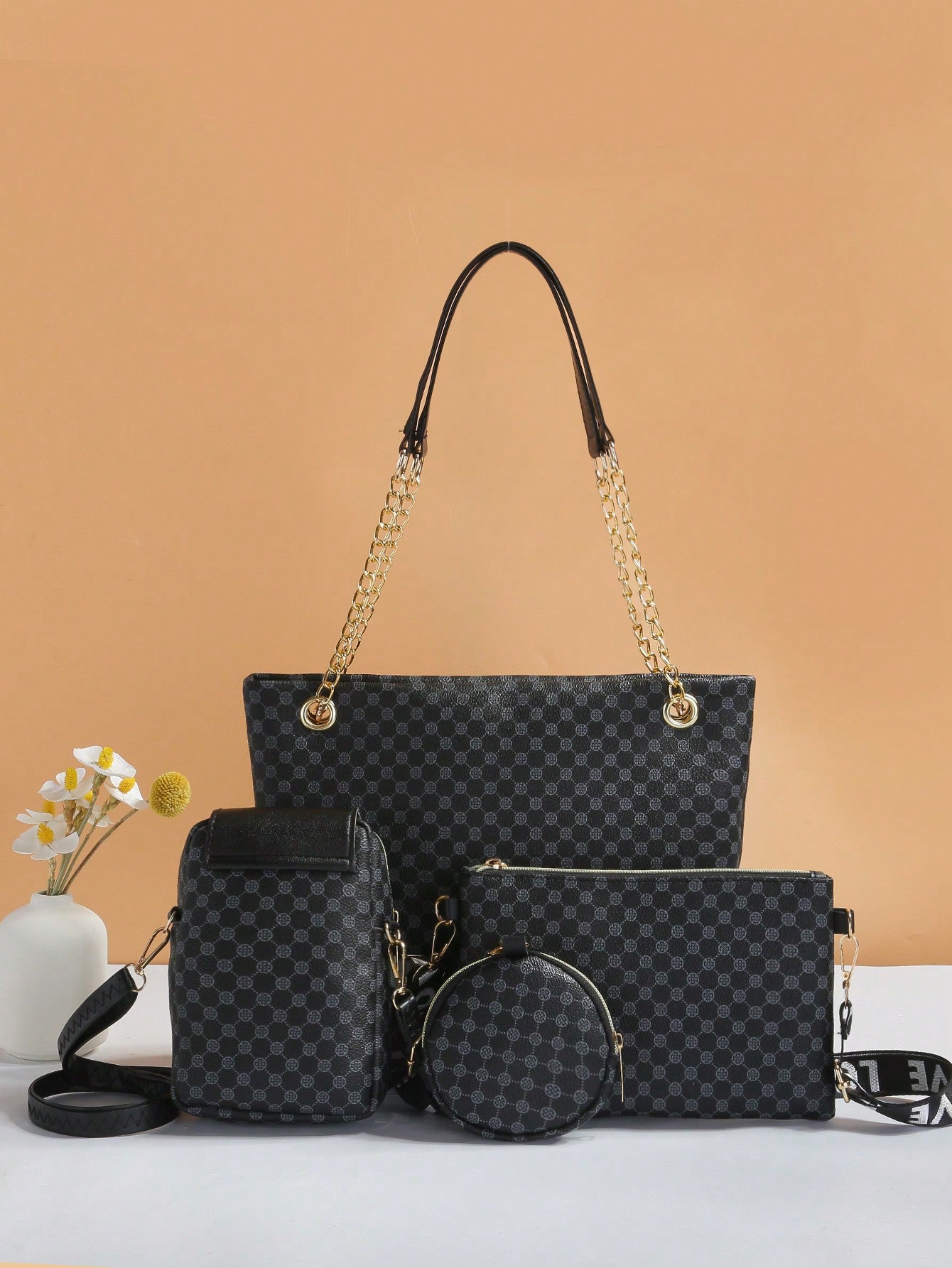 Trendy And Fashionable New Style Mini Women'S Combination Bag With Tote, Crossbody And Single Shoulder Options