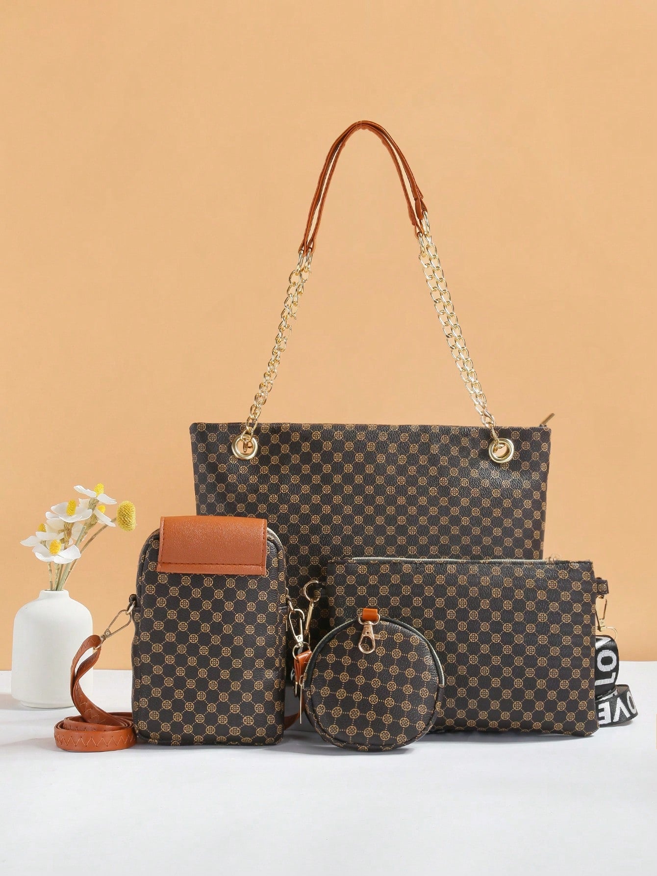 Trendy And Fashionable New Style Mini Women'S Combination Bag With Tote, Crossbody And Single Shoulder Options