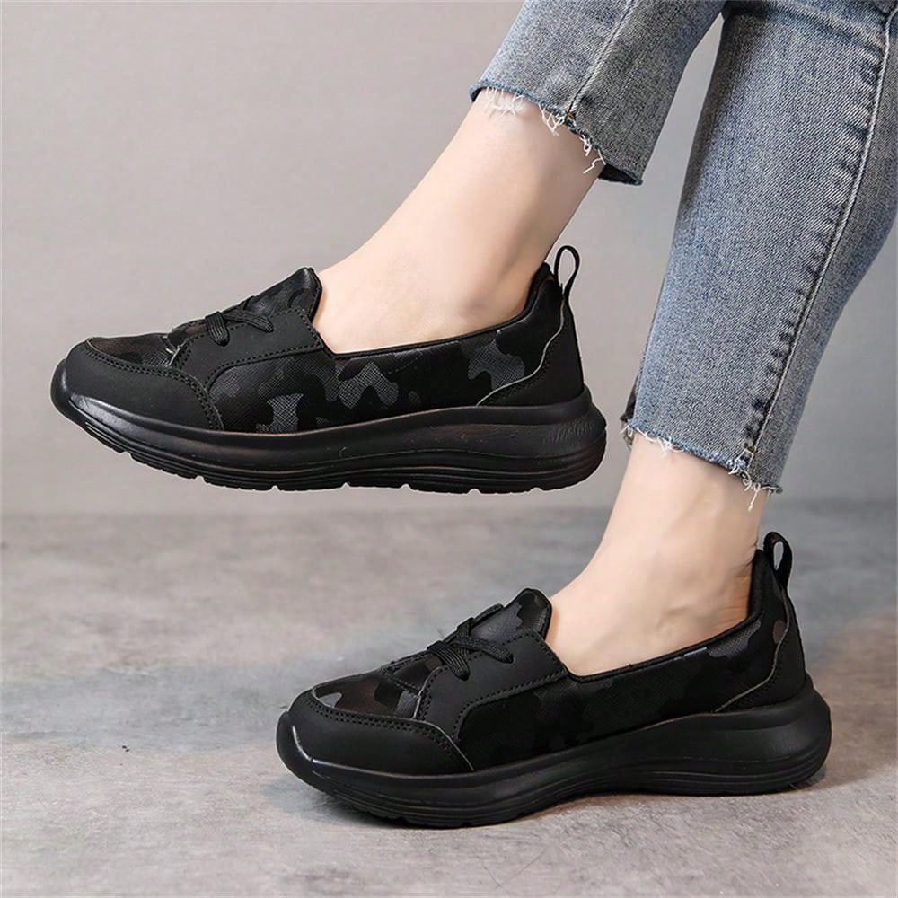 New Arrival Women'S Slip-On Shoes, Breathable Leather Flat Loafers, Suitable For All Seasons, Perfect For Traveling Or Long-Time Standing, Fashionable And Versatile For Walking