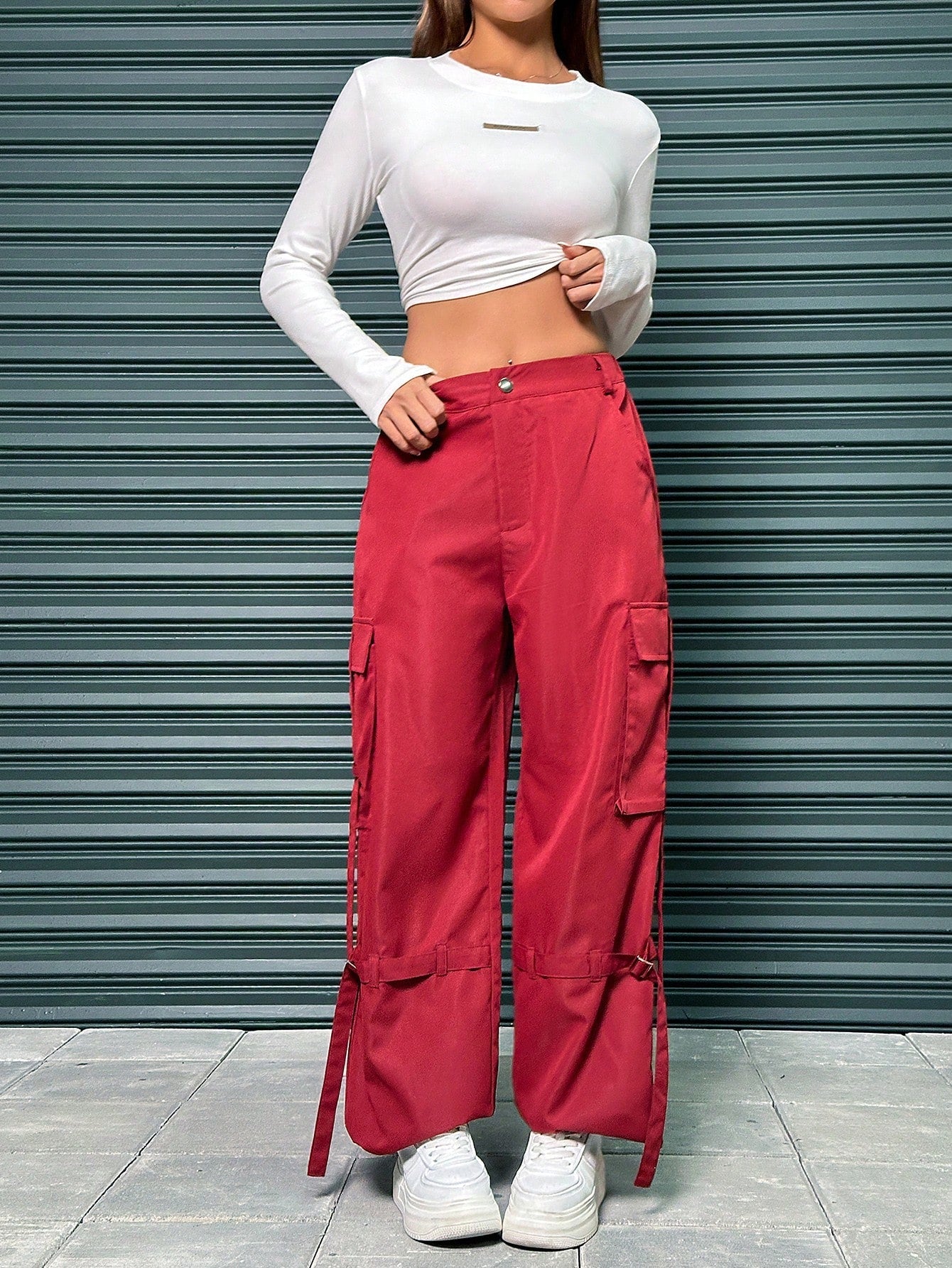 Women'S Cargo Pocketed Pants