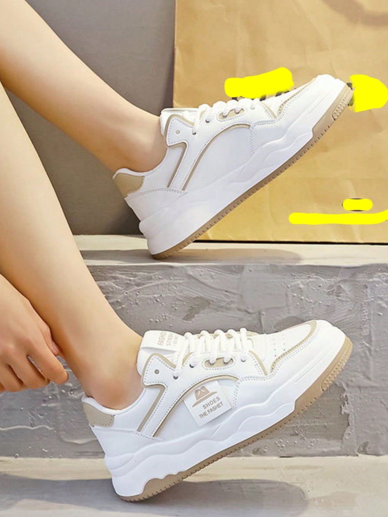 New Stylish Casual Sneakers, Personality Trendy And Elegant, Cute Sports Shoes, Gorgeous College Style, Non-Slip Lightweight Minimalist Mountaineering Running Women Shoes