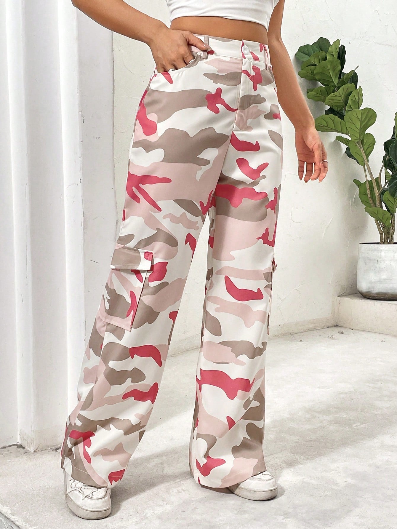 Coolane Camouflage Printed Utility Trousers