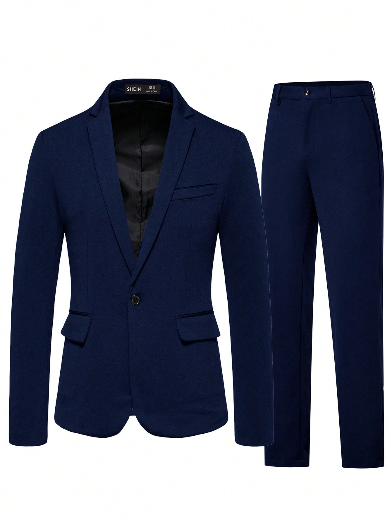 Manfinity Mode Men Single Button Blazer & Pants