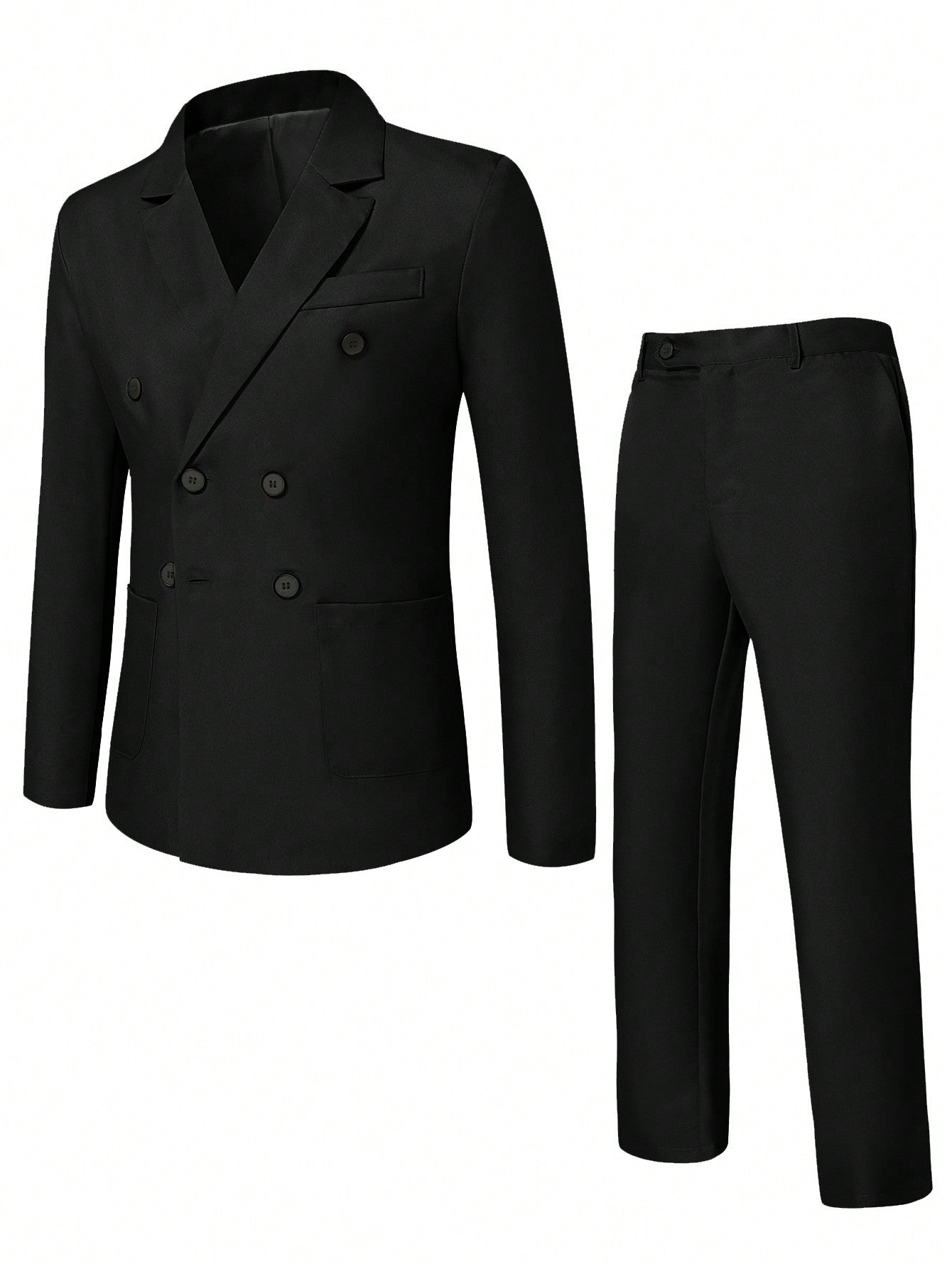 Manfinity Mode Men Double Breasted Blazer & Suit Pants