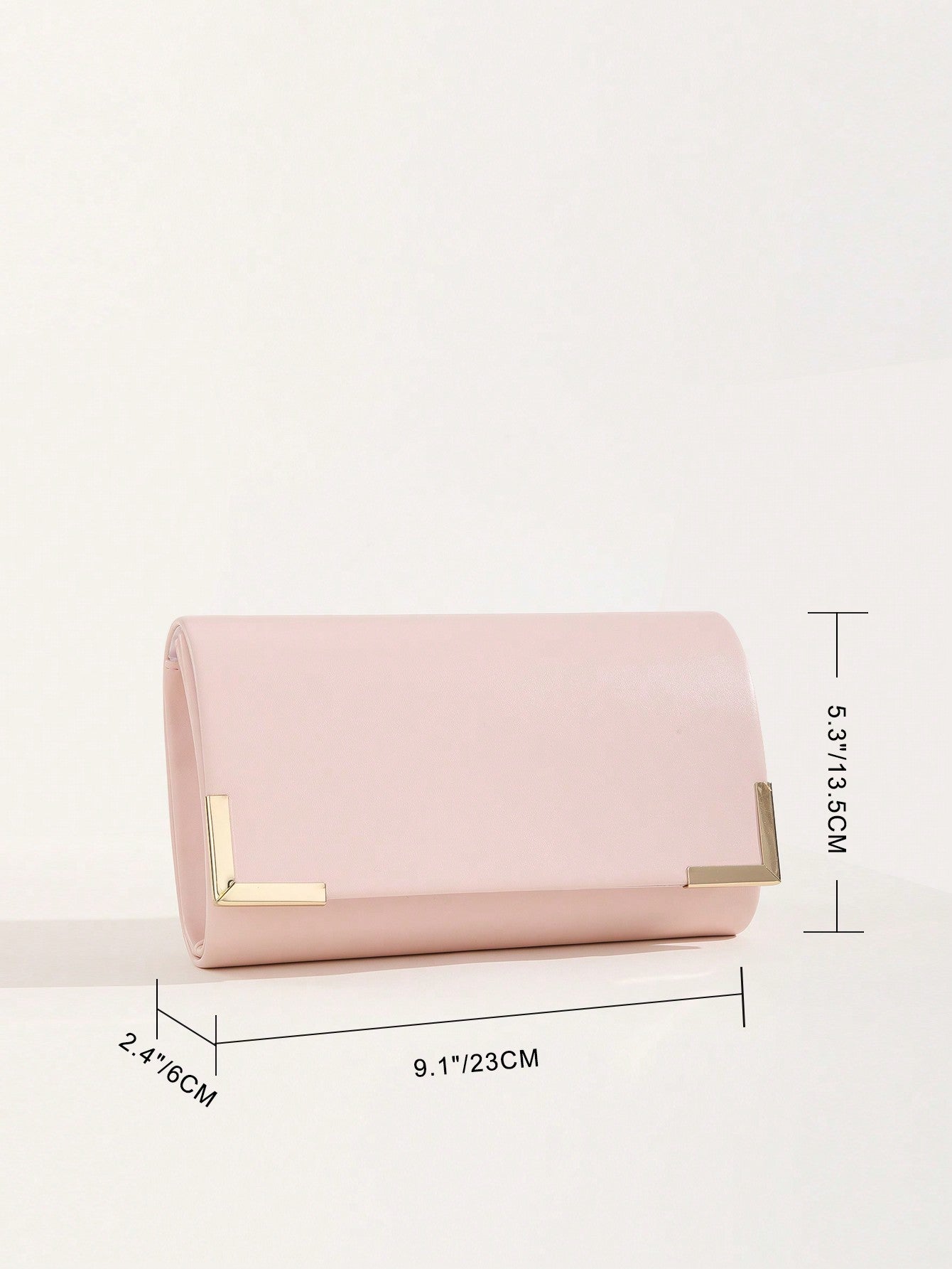 1pc Solid Color Pu Magnetic Chain Clutch Bag, Suitable For Daily Use, Dating And Parties